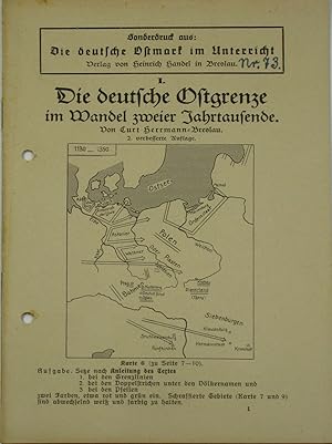 Seller image for Die deutsche Ostgrenze im Wandel zweier Jahrtausende, for sale by Versandantiquariat Hbald