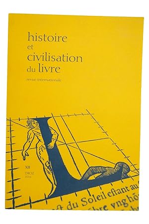 Seller image for Histoire et civilisation du livre : revue internationale. XII for sale by Librairie Douin