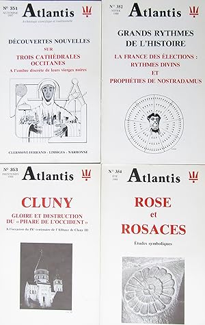 Revue ATLANTIS N° 351 à 354 61ème année complète (1987-1988)