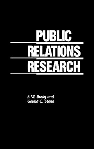 Immagine del venditore per Public Relations Research venduto da GreatBookPrices