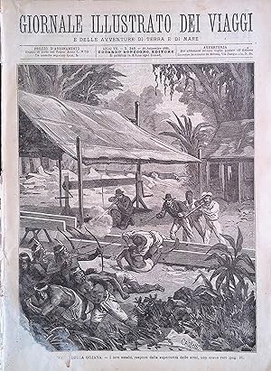 Image du vendeur pour Giornale Illustrato dei Viaggi 18 Settembre 1884 Miniere Guyana Pompieri Tokyo mis en vente par Leggendo la storia