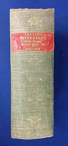 English Literature prior to 1800. [Complete set, 7 parts bound in 1 ] [ Maggs Bros. Ltd, booksell...