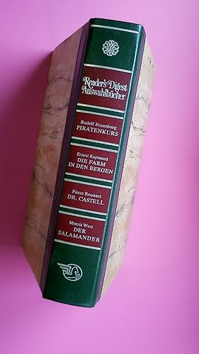 Seller image for READER S DIGEST AUSWAHLBCHER PIRATENKURS. Die Farm in den Bergen, Piratenkurs, Dr. Castell, Der Salamander for sale by Butterfly Books GmbH & Co. KG