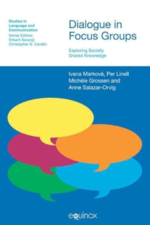 Bild des Verkufers fr Dialogue in Focus Groups : Exploring Socially Shared Knowledge zum Verkauf von GreatBookPrices