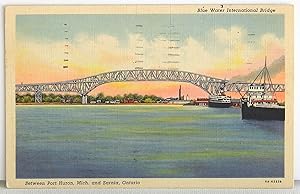 Immagine del venditore per Blue Water International Bridge between Port Huron, Mich. and Sarnia, Ontario - Postcard venduto da Argyl Houser, Bookseller