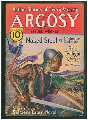 Seller image for Red Twilight: A Story of Mars Part I in Argosy September 12, 1931 for sale by Parigi Books, Vintage and Rare