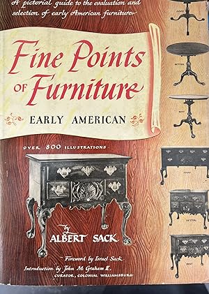 Seller image for Fine Points of Furniture: Early American for sale by 32.1  Rare Books + Ephemera, IOBA, ESA