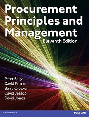 Image du vendeur pour Procurement, Principles & Management mis en vente par WeBuyBooks