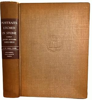 Imagen del vendedor de Portraits Etched in Stone: Early Jewish Settlers 1682-1831 que vende Alplaus Books
