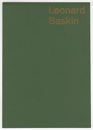 [Exhibition Catalog]: Leonard Baskin: Woodcuts and Wood-Engravings. a part of the Graven Image ex...