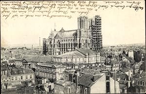 Ansichtskarte / Postkarte Reims Marne, Panorama, Cathedrale