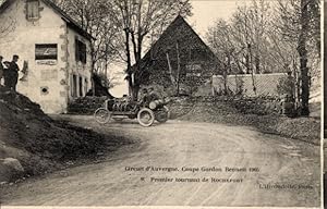 Ansichtskarte / Postkarte Circuit d'Auvergne, Gordon Bennett Cup 1905, erste Kurve von Rochefort