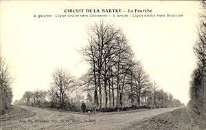 Ansichtskarte / Postkarte Circuit de la Sarthe, La Fourche, Geradeaus Richtung Bouloire