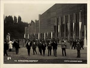 Foto Ansichtskarte / Postkarte Wien, 10. Sängerbundfest, Festhalle