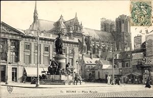 Ansichtskarte / Postkarte Reims Marne, Place Royale