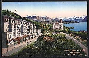 Ansichtskarte Luzern, Hotel Beau-Rivage C. Giger