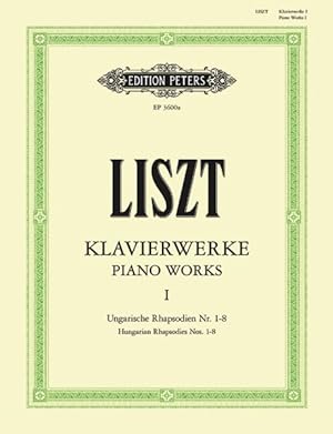 Seller image for Piano Works : Hungarian Rhapsodies Nos. 1-8 for sale by GreatBookPrices