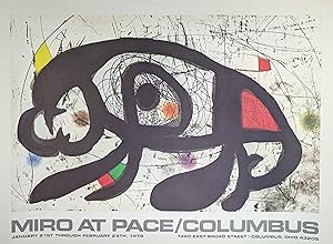 Joan Miró, Ausstellungsplakat At Pace / Columbus, Offsetdruck, 1979