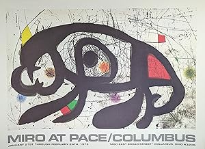 Joan Miró, Ausstellungsplakat At Pace / Columbus, Offsetdruck, 1979