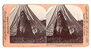 "Winston Spencer Churchill, the Famous War Correspondent" - an original Stereoscope card featurin...