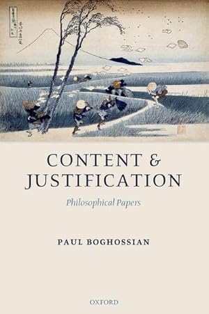 Imagen del vendedor de Content and Justification : Philosophical Papers a la venta por AHA-BUCH GmbH