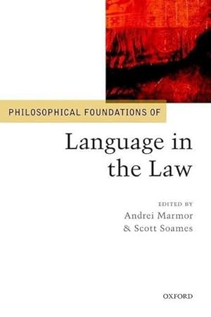 Seller image for Philosophical Foundations of Language in the Law for sale by AHA-BUCH GmbH