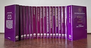 Imagen del vendedor de THE OXFORD SHAKESPEARE 17 Volumes Henry V Taming of the Shrew Troilus and Cressida Julius Caesar Titus Andronicus Hamlet Henry IV Part 1 Tempest King John Merry Wives of Windsor Two Noble Kinsmen Macbeth Measure for Measure Merchant of Venice Winter' a la venta por Rothwell & Dunworth (ABA, ILAB)