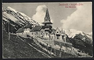 Ansichtskarte Innsbruck, Hungerburgbahn und Hotel Mariabrunn