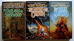 Imagen del vendedor de 3 Book Set: The Hero and the Crown + The Outlaws of Sherwood + The Blue Sword a la venta por Silicon Valley Fine Books