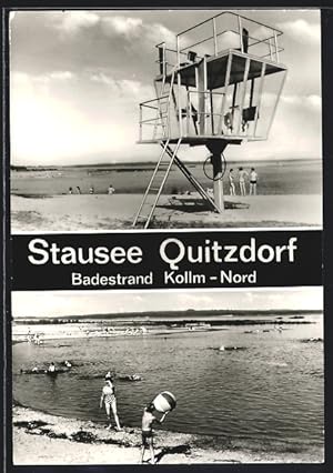 Bild des Verkufers fr Ansichtskarte Kollm-Nord, Badestrand am Stausee Quitzdorf zum Verkauf von Bartko-Reher
