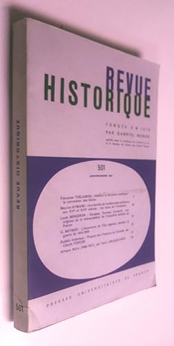 Revue historique, no 501, janvier-mars 1972