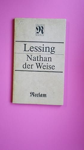 Bild des Verkufers fr NATHAN DER WEISE. ein dramatisches Gedicht in fnf Aufzgen zum Verkauf von HPI, Inhaber Uwe Hammermller