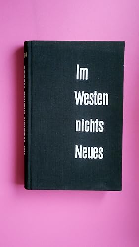 Bild des Verkufers fr IM WESTEN NICHTS NEUES. Roman zum Verkauf von HPI, Inhaber Uwe Hammermller