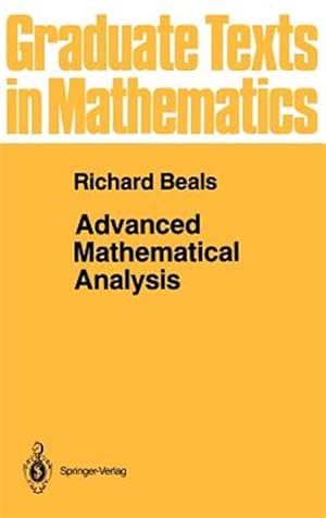 Bild des Verkufers fr Advanced Mathematical Analysis zum Verkauf von GreatBookPrices