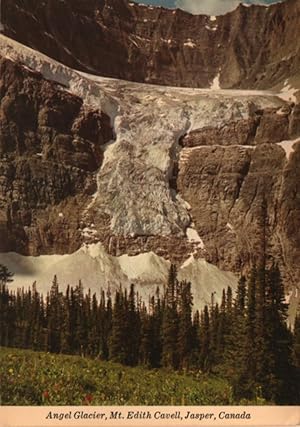 Imagen del vendedor de natural wonders postcard: Angel Glacier, Mt. Edith Cavell, Jasper, Canada a la venta por Mobyville