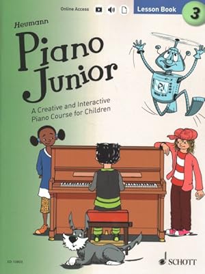 Seller image for Piano Junior, Lesson Book : A Creative and Interactive Piano Course for Children: Includes Downloadable Audio for sale by GreatBookPrices