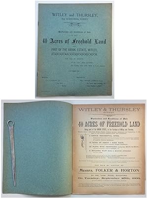 Bild des Verkufers fr Auction Catalogue for the Brook Estate Witley 1906 zum Verkauf von John  L. Capes (Books) Established 1969