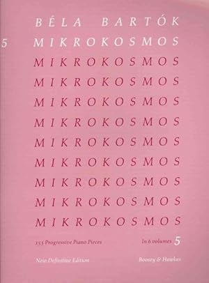 Bild des Verkufers fr Mikrokosmos : 153 Progressive Piano Pieces, Nos. 122-139: New Definitive Edition: Pink zum Verkauf von GreatBookPrices