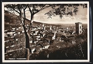 Cartolina Pescia, Panorama aus der Vogelschau