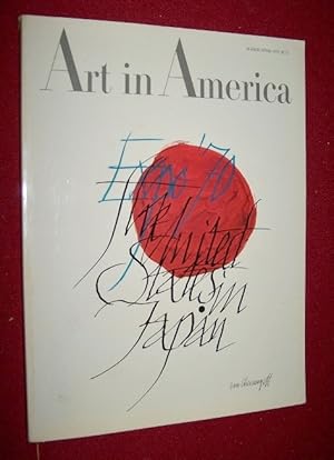 Seller image for ART in AMERICA - March / April 1970 for sale by Antiquarian Bookshop