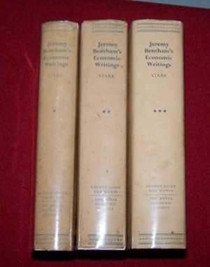 Seller image for JEREMY BENTHAM'S ECONOMIC WRITINGS - Three Volume Set Critical Edition Based on His Printed Works and Unprinted Manuscripts for sale by Antiquarian Bookshop