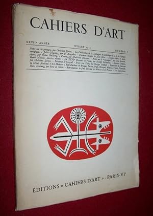 Bild des Verkufers fr Cahiers D'Art - Juillet 1952 - Numero 1 zum Verkauf von Antiquarian Bookshop