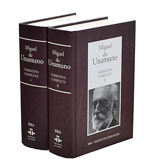 Imagen del vendedor de NARRATIVA COMPLETA, I. PAZ EN LA GUERRA. AMOR Y PEDAGOGA. NIEBLA. ABEL SNCHEZ. LA TA TULA II. EL ESPEJO DE LA MUERTE. TULIO MONTALBN Y JULIO MACEDO. TRES NOVELAS EJEMPLARES Y UN PRLOGO. SAN MANUEL BUENO, MRTIR Y TRES HISTORIAS MS. CUENTOS. a la venta por Librera Monogatari