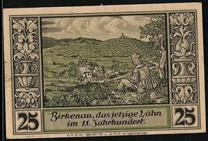 Image du vendeur pour Notgeld Lhn im Riesengebirge, 25 Pfennig, Bauer bei Birkenau im 11. Jahrhundert mis en vente par Bartko-Reher