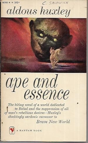Imagen del vendedor de Ape and Essence (1st Bantam Printing: July 1958) a la venta por Bookfeathers, LLC