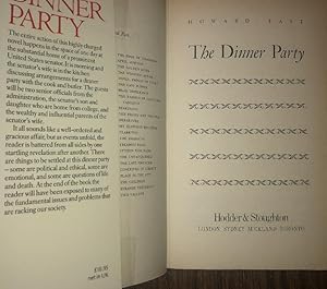 THE DINNER PARTY[1987],First Edition, First Impression With Dustwrapper. VG+/Fine.