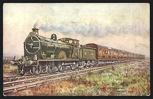 Künstler-Postcard The North British Railway, Lothian Coast Express