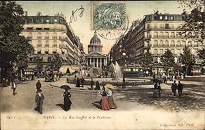 Ansichtskarte / Postkarte Paris V Panthéon, La Rue Soufflot, Pantheon