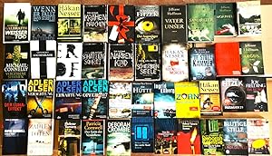40 Bücher Krimis Kriminalromane, Krimi, Thriller, Romane, TB, HC, Cornwell, Nesser, Sund, Fieldin...