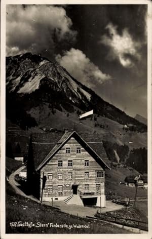 Ansichtskarte / Postkarte Fontanella Vorarlberg, Gasthof zum Stern, großes Walsertal